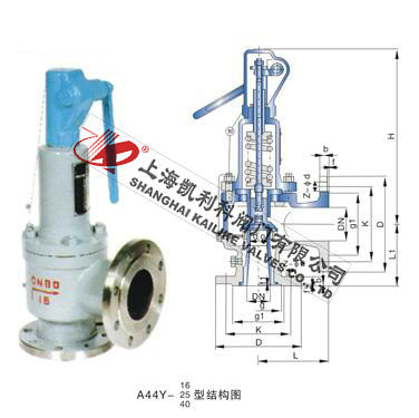 A44H、A44Y帶扳手彈簧全啟封閉式安全閥