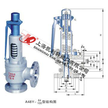 A48H、A48Y帶扳手彈簧全啟式安全閥